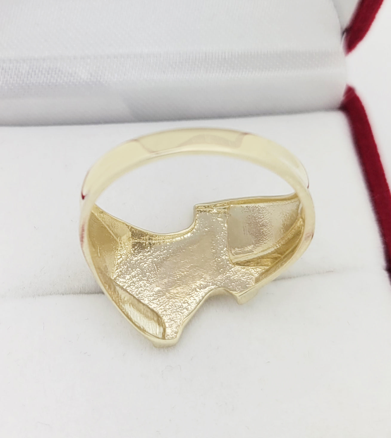 10K Yellow Gold Nugget Texas State Ring