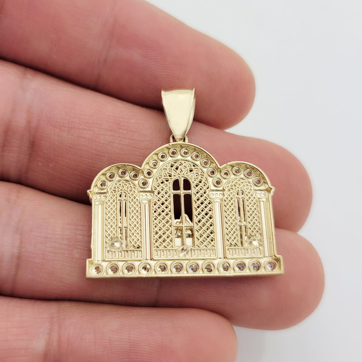 Men's Last Supper Pendant 10k Gold Two Tone Hip Hop Last Supper