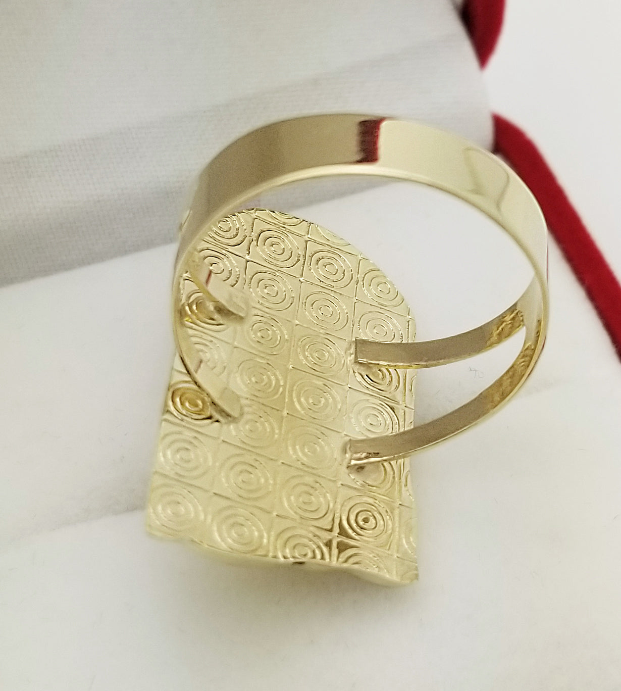 Men's Jesus Face Ring 10K Yellow Gold Jesus Head Ring