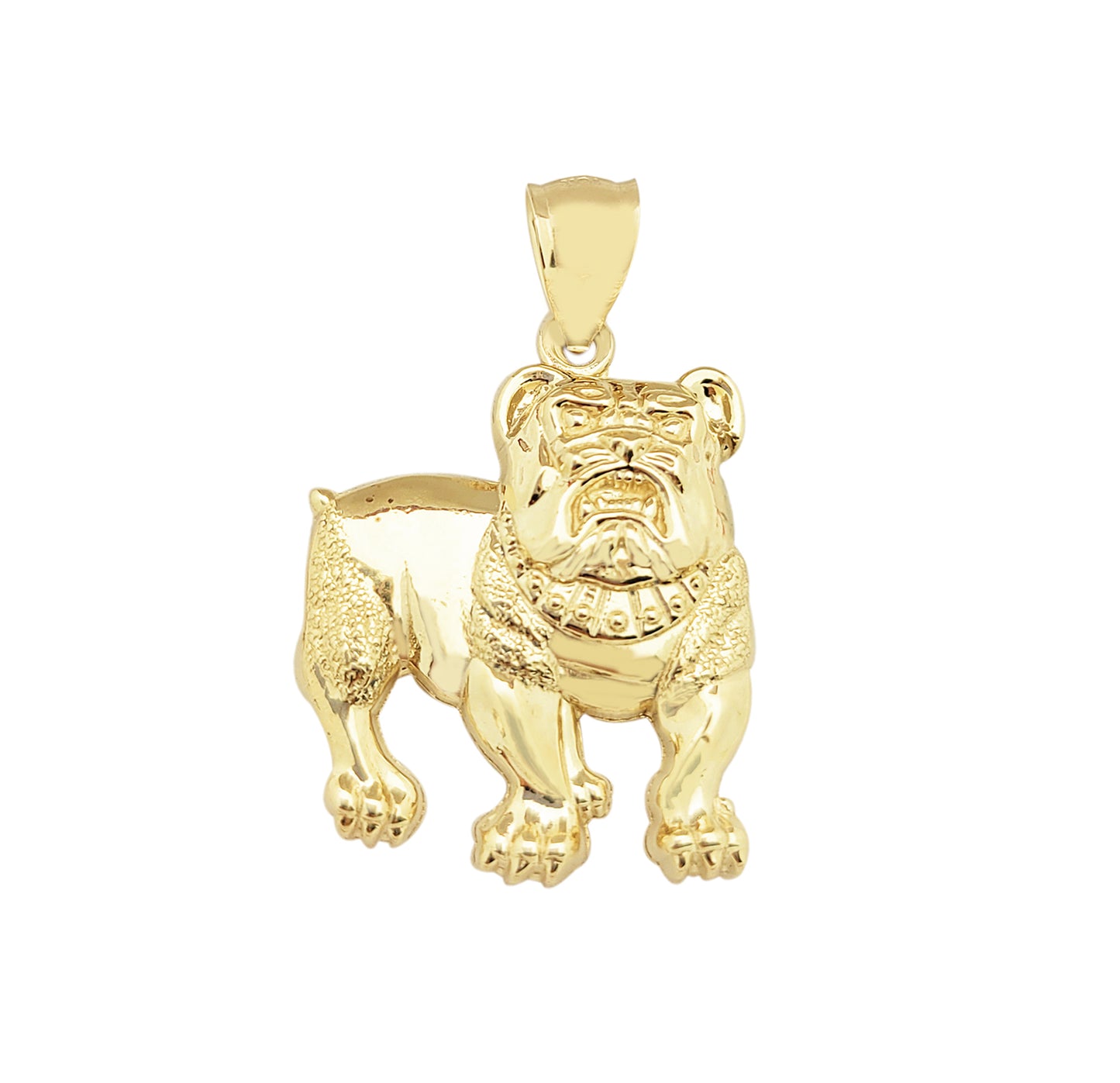 10k Yellow Gold Bulldog Pendant Charm French Bulldog Pendant