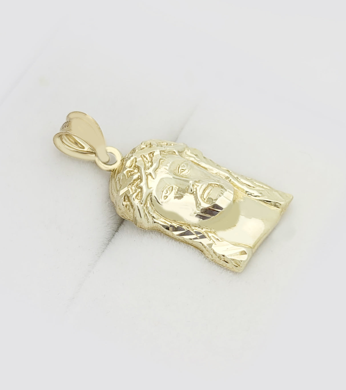 10k Yellow Gold Jesus Face Charm Pendant Jesus Head Pendant