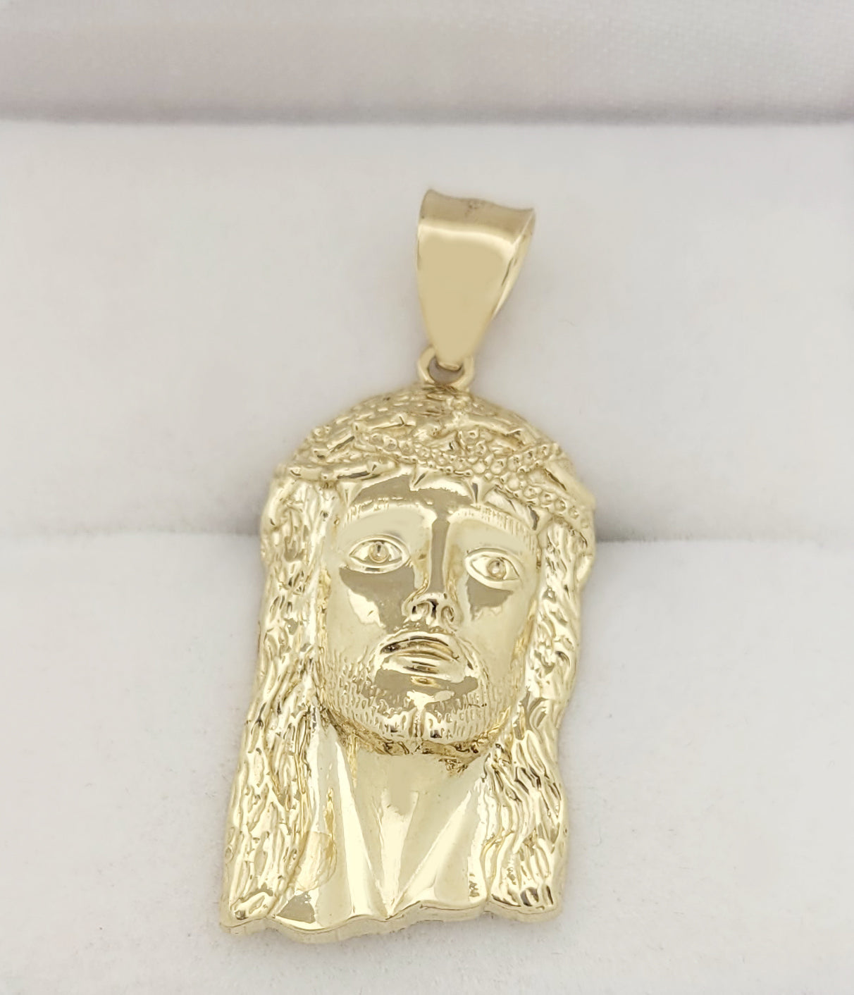 10k Yellow Gold Jesus Face Charm Pendant Jesus Head Pendant