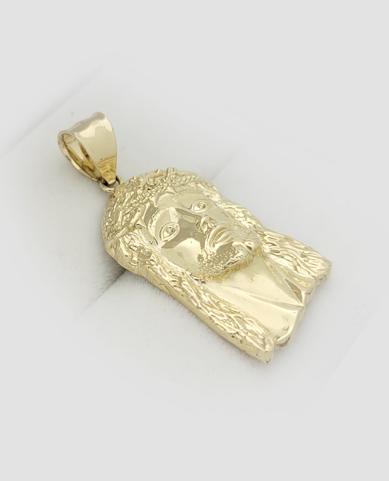 10k Yellow Gold Jesus Face Charm Pendant Jesus Head Pendant