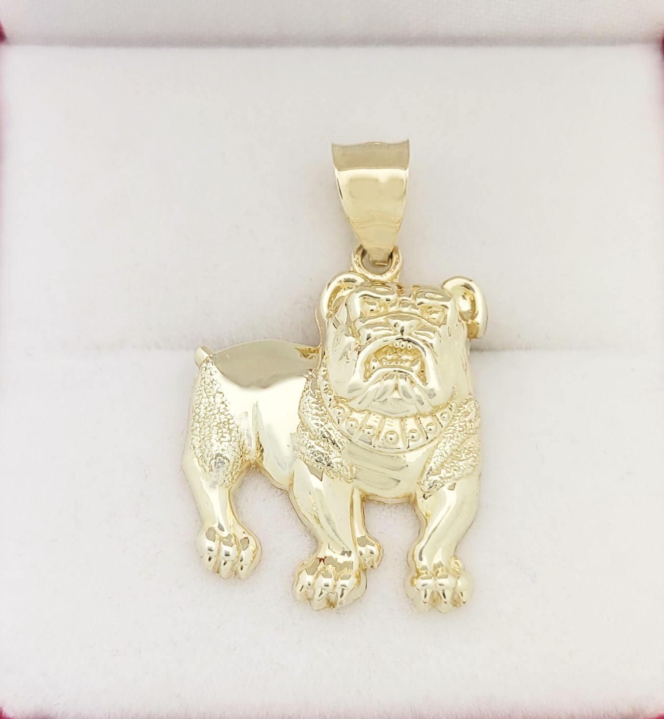 10k Yellow Gold Bulldog Pendant Charm French Bulldog Pendant