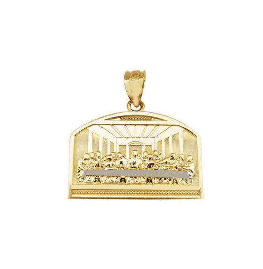 10K Yellow Gold Last Supper Pendant Last Supper Medal 3.4 g