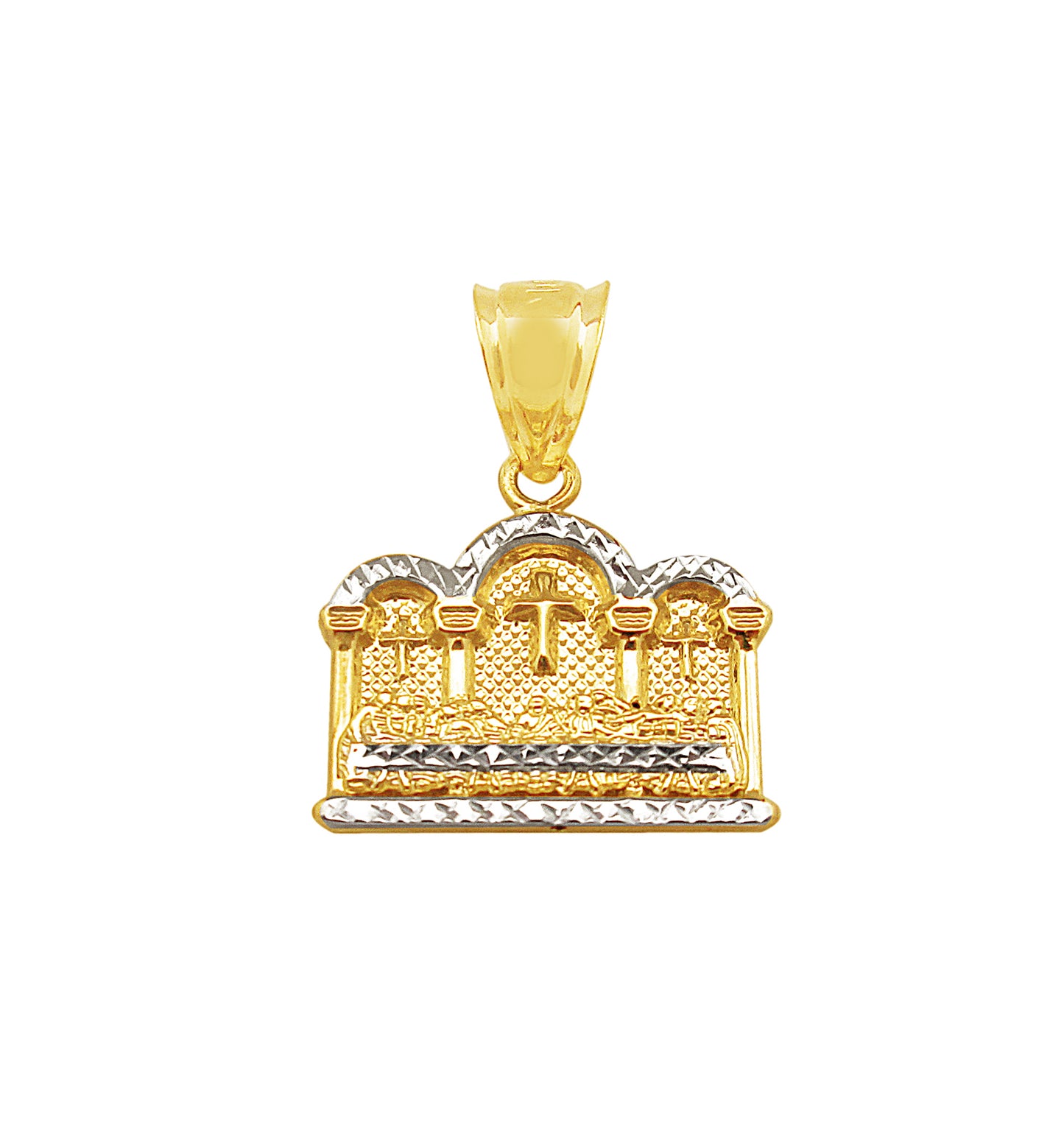 10K Gold Last Supper Pendant Charm Last Supper