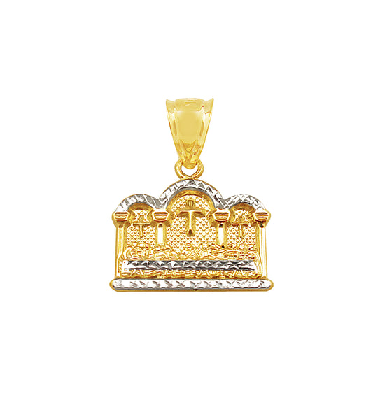 10K Gold Last Supper Pendant Charm Last Supper