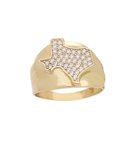 STUNU 10K Yellow Gold Texas Ring CZ