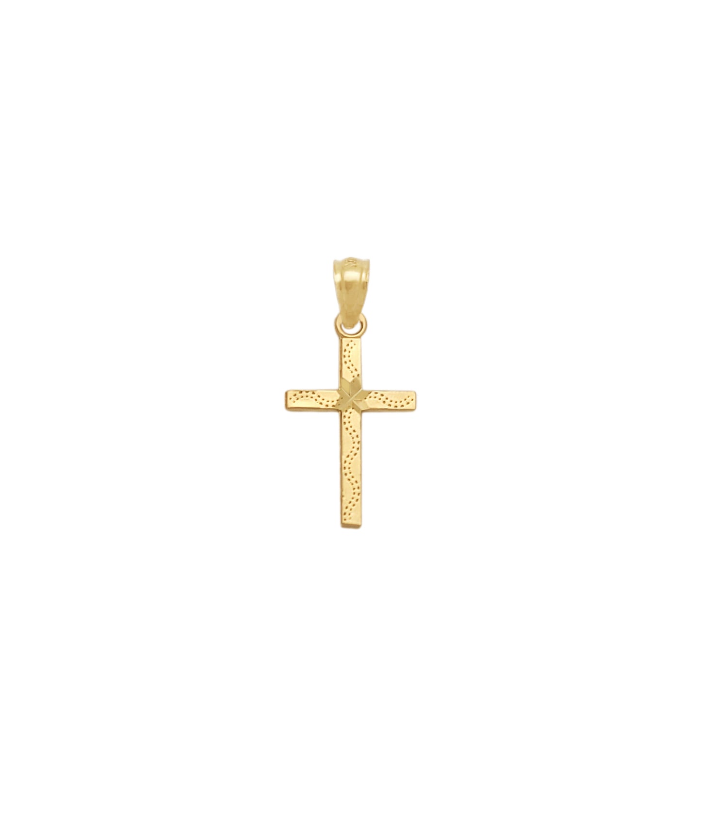 10K Yellow Gold Cross Pendant Gold Small Cross Charm