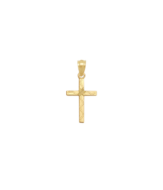 10K Yellow Gold Cross Pendant Gold Small Cross Charm