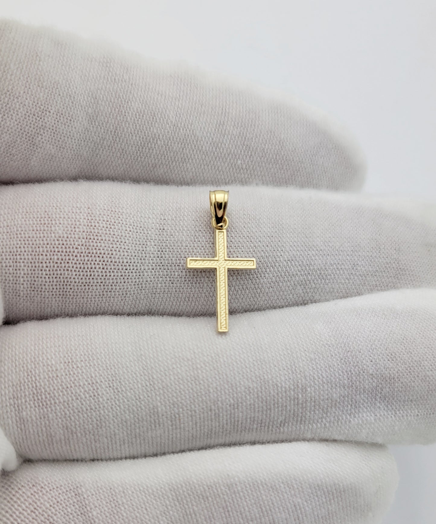 10K Yellow Gold Cross Pendant Gold Small Cross Charm