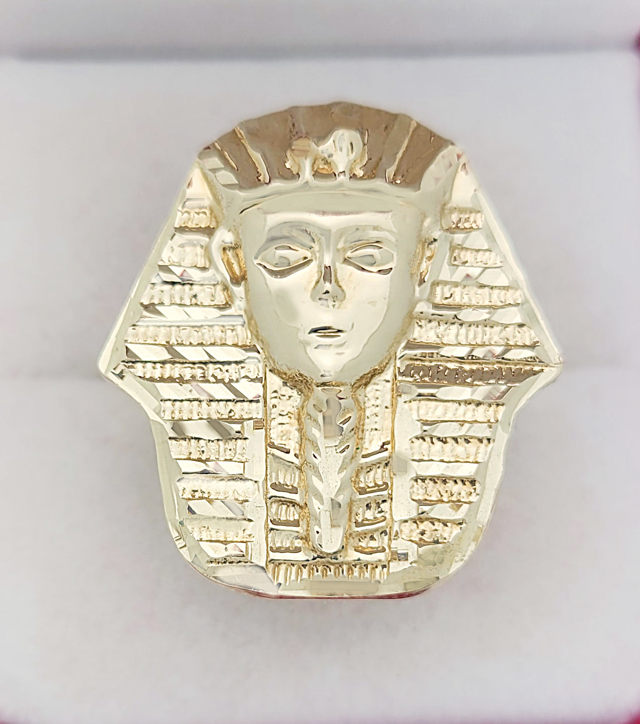 10K Yellow Gold Men's Pharaoh Ring Egyption Ring