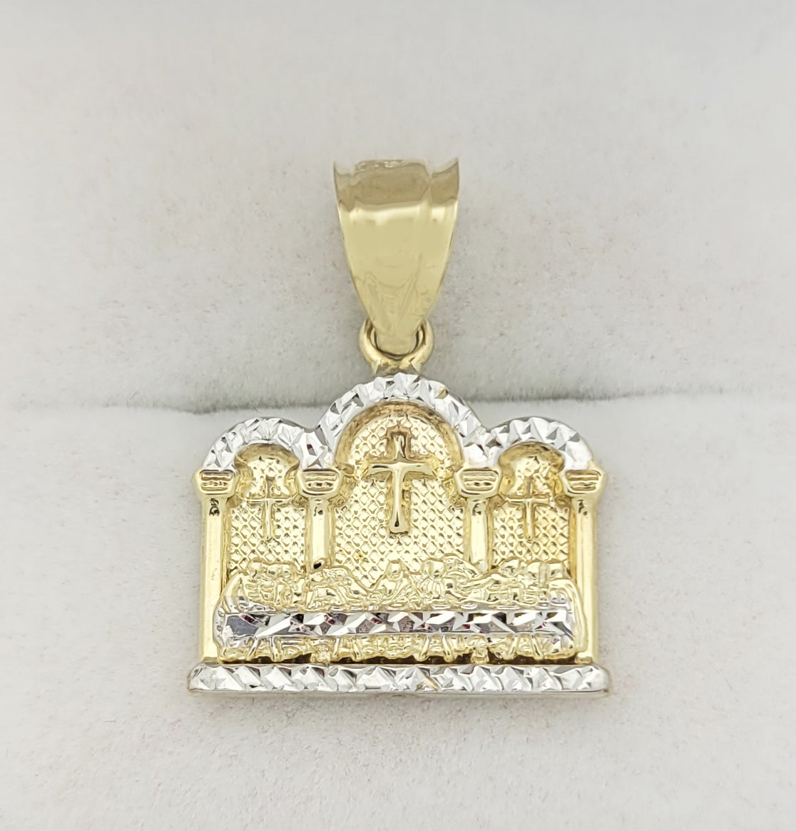 10K Gold Last Supper Pendant Charm Last Supper