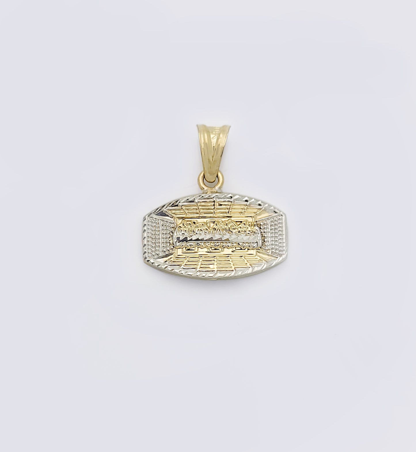 10K Gold Last Supper Pendant Charm Last Supper Ovalish Pendant