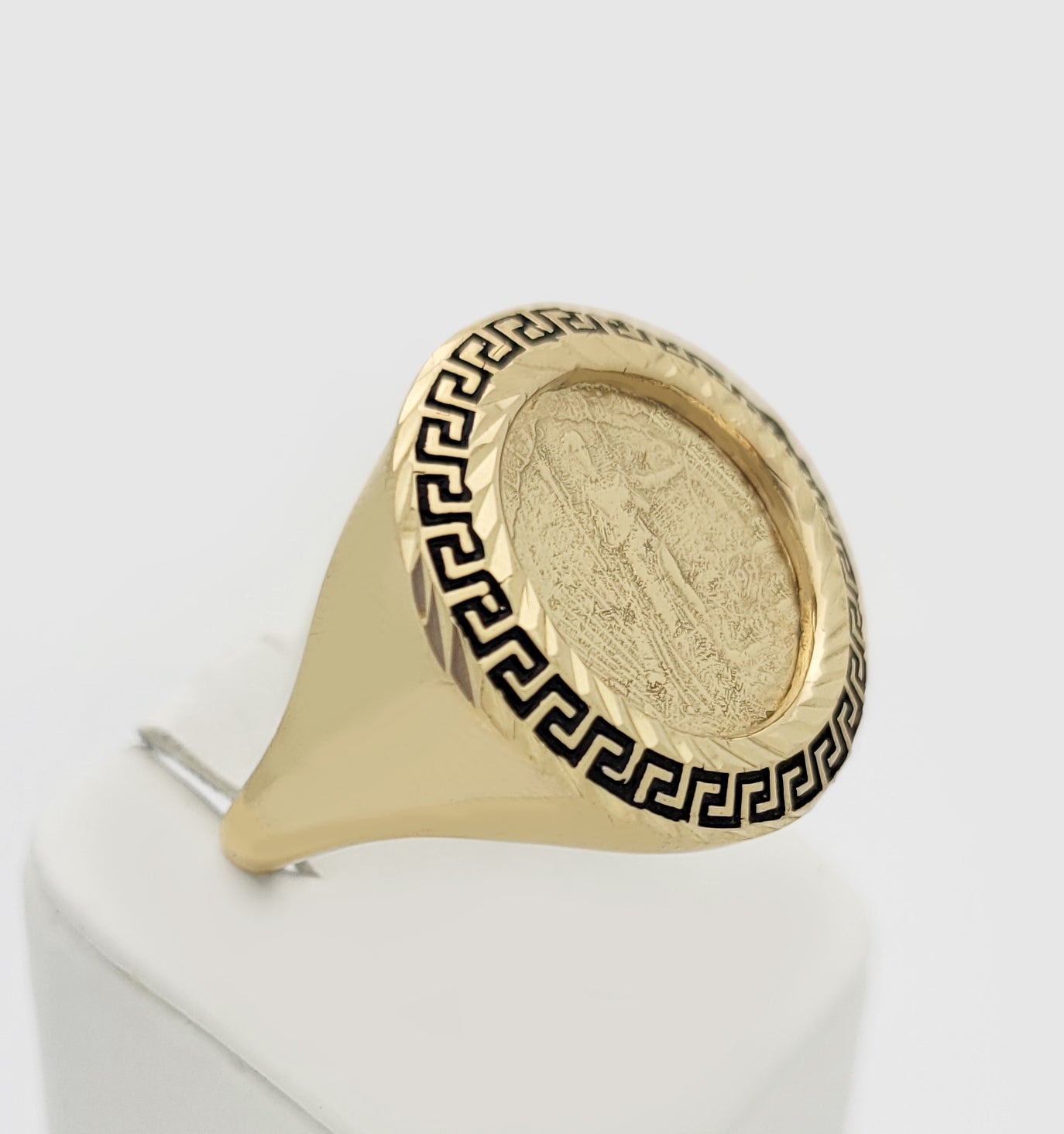 10K Yellow Gold Liberty Coin Ring For Men St. Gaudens Double Eagle Liberty Coin Ring