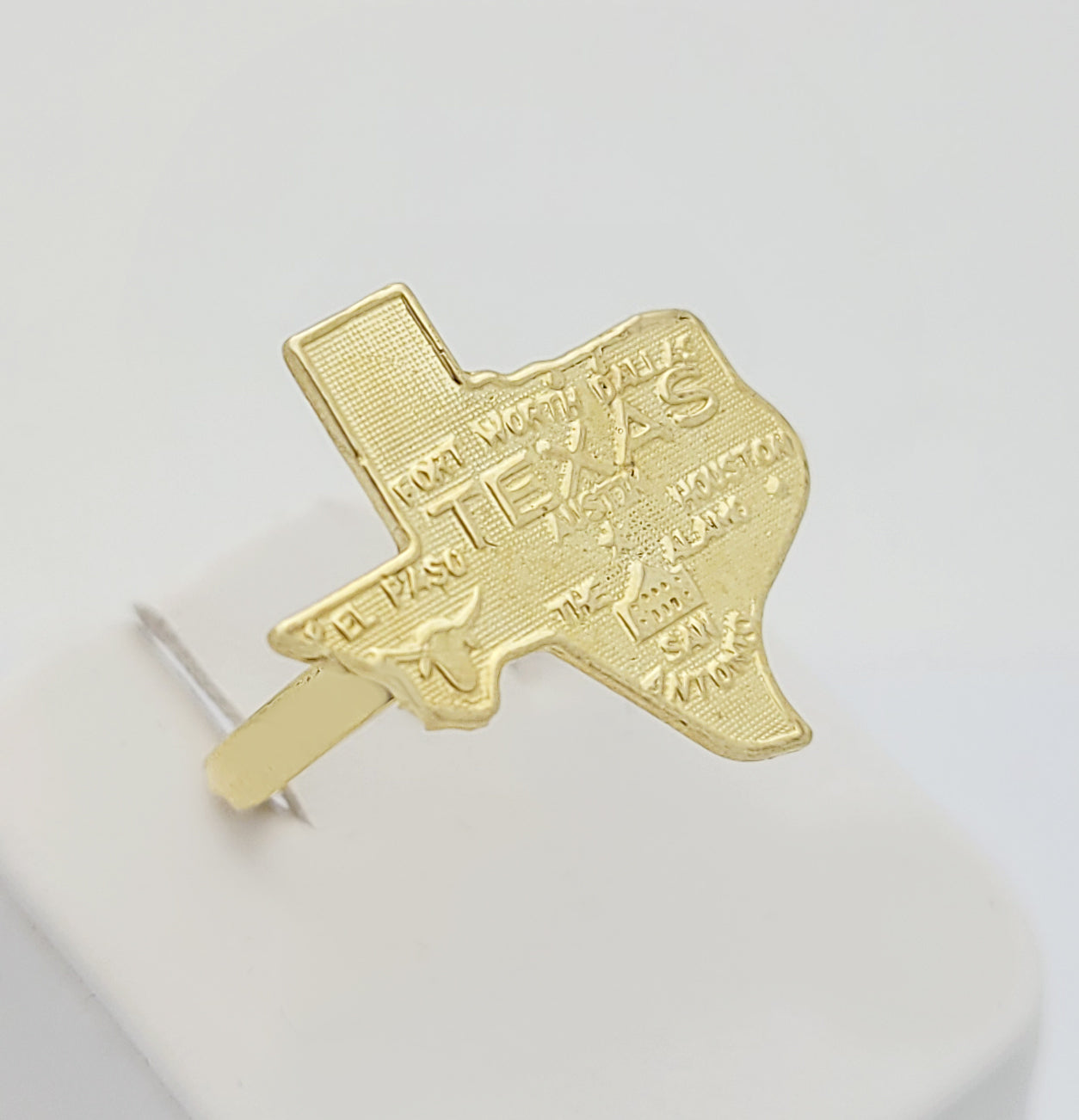 10K Yellow Gold Texas Ring Texas State Gold Ring Size 7