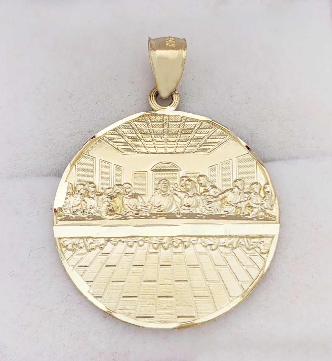 10K Yellow Gold Last Supper Pendant Last Supper Medallion