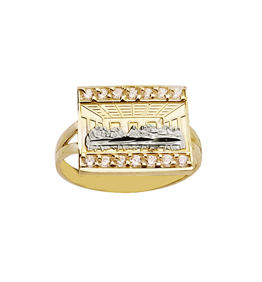 10K Yellow Gold Last Supper Ring Size 7