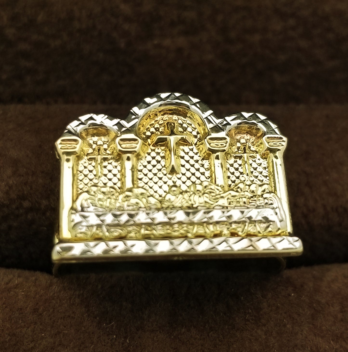 Men's 10K Yellow Gold Last Supper Ring