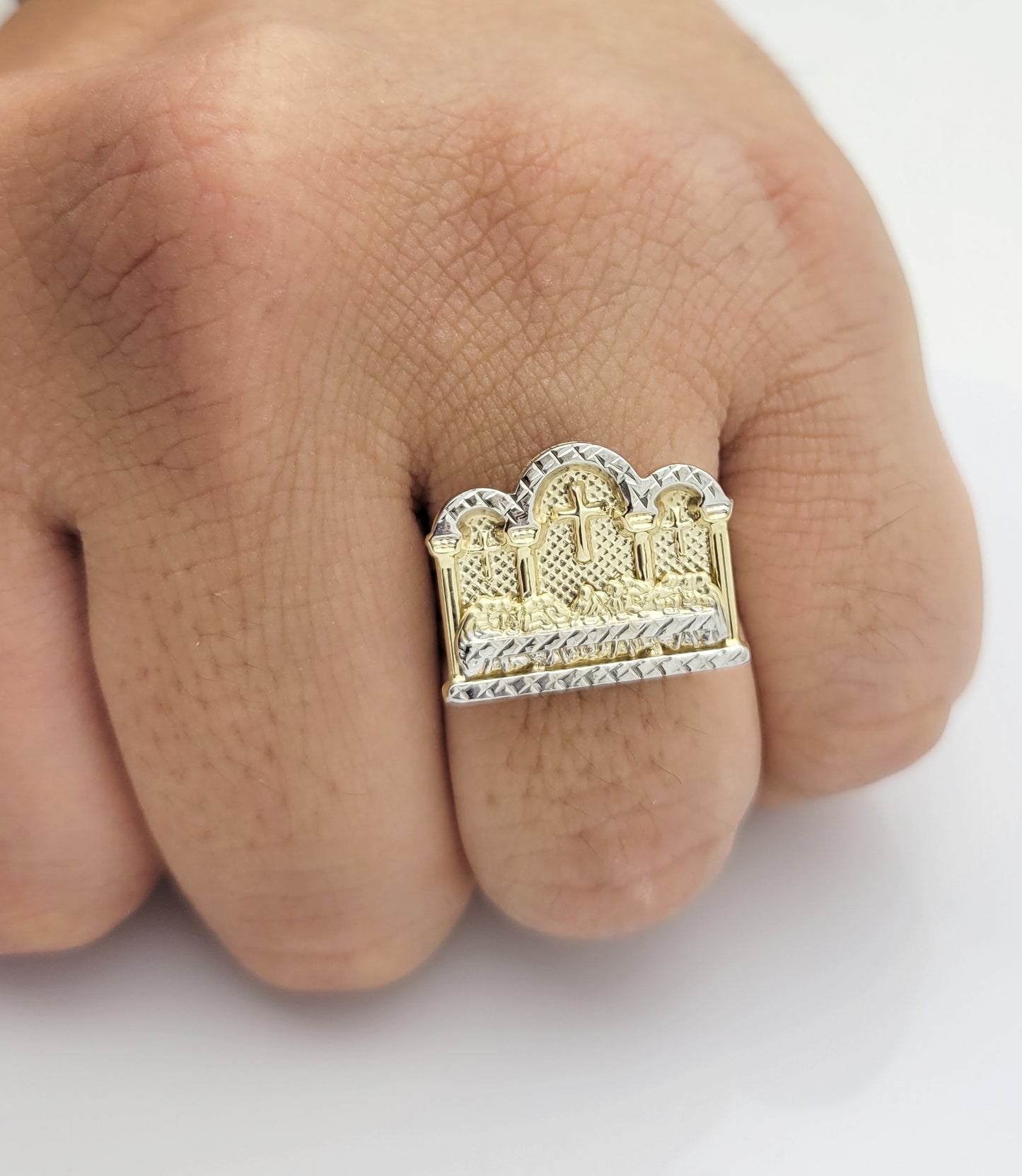 Men's 10K Yellow Gold Last Supper Ring